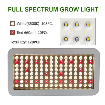 Augti Palapinė 3000W Fito Lempos 3500K LED Grow Light Skydas namų Lempos Augalų Visą Spektrą Šilta Šviesa Augalų Auginimo Žydėjimo
