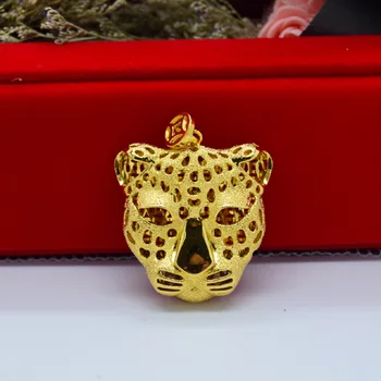 Auksu Leopardas su Mados Karoliai Rankų darbo Aukso Papuošalai 752