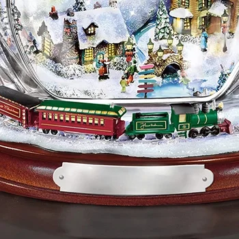 Aukštos Kokybės Paveikslai-Stebuklų Express-Šedevras Crystal Edition Sniego Figūrėlės