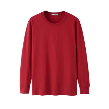 Aukštos kokybės rudenį vyrų marškinėliai ilgomis rankovėmis žiemos plius dydžio trišakius medvilnės 8XL 10XL 12XL negabaritinių marškinėlius namų laisvus apatinius 58