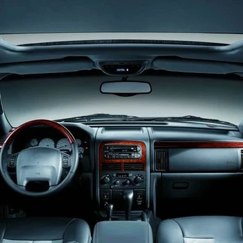Automobilio Stereo Radijo DVD Fascias Dash Skydelis Plokštės, Apdailos Rinkinys Padengti Jeep Grand Cherokee už Wrangler Dodge