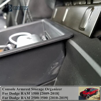 Automobilių Saugojimo Organizatorius Dodge RAM 1500/2500/3500 2009-2019 Konsolės Porankiu Saugojimo Organizatorius, Automobilių Reikmenys
