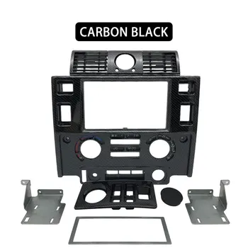 Automobilių Tuning optikos Interjero Detalių Dvigubo Din Fasciją Kit for Land Rover Defender blizgus juodos matinės juodos ANGLIES IEŠKOTI 109536