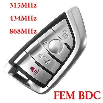B-MW FEM 4 Mygtuką 315 434 868 MHz Smart Keyless Go Promixity Nuotolinio valdymo raktas su HITAG Pro ID49 Lustas 3278
