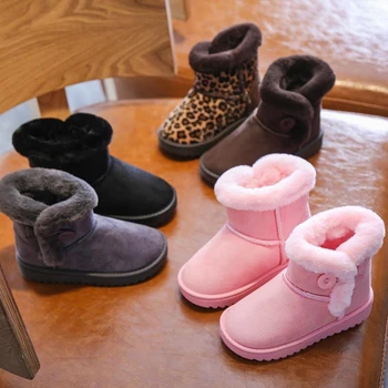 Baby girl medvilnės batai 2020 m. žiemos nauja vaikų sniego batai Pliušinis sutirštės medvilnės batai pradinių mokyklų studentams 155882