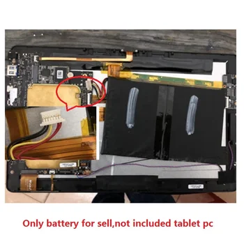 Baterija Jumper Ezpad 6S Pro Tablet PC JP10 Naujas Li-polimero Įkraunamų Akumuliatorių Paketas Pakeitimo 8000mAh 3.7 V 12V