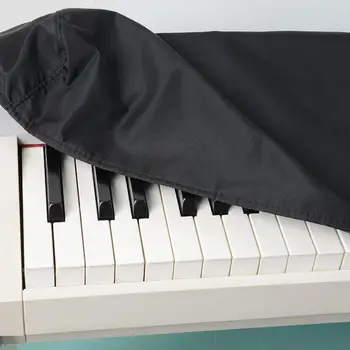 Black Electric Piano Cover Patvari apsauga nuo dulkių Dangtelis Fortepijonas Apsaugoti Maišelis Tinka 61 / 88-Raktas Klaviatūros