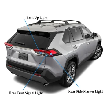 Canbus Automobilio Led Šildomi Lemputes Toyota RAV4 2019 2020 Galinis Šoninis Gabaritinis Žibintas+ Atgal į Viršų Atbulinės eigos + Posūkio Signalo žibintai