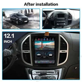 Carplay DSP Android 9.0 4+128G DSP Tesla Radijo Ekrano Automobilio Multimedijos Grotuvas Stereo GPS Navigacija Mercedes-Benz Vito 2016 +