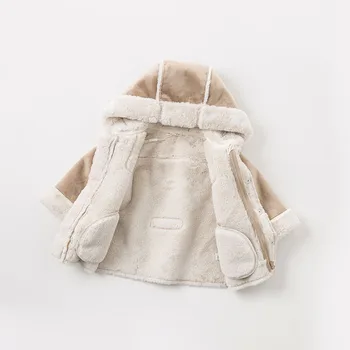 DB8477 dave bella rudens žiemos kūdikių berniukų gobtuvu striukė vaikams aukštos kokybės kailio viršutiniai drabužiai vaikams