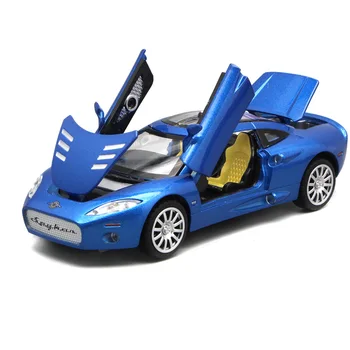 Diecast Masto Modelis Spyker C8 Metalo Automobilių Žaislai Vaikams, Kaip Pateikti Su Žirklių Durų