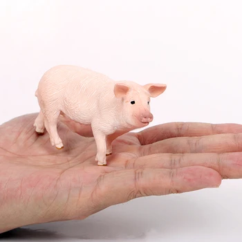 Dirbamos žemės Ūkininkas Gyvūnų Modelius, Žaislų rinkinys Naminių Ančių, Žąsų, Kiaulių Veiksmų skaičiai PVC Plastiko Modelių Namų Dekoravimo Reikmenys, Žaislai