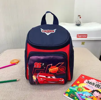 Disney Automobilių mokyklos maišeliai berniukas Vaikams, Cartoon Pradinukų Kuprinės Vaikams Darželyje Kuprinė Schoolbags Mochila Infantil
