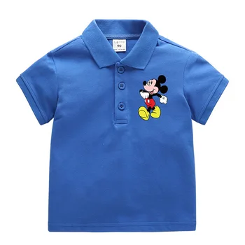 Disney Mickey Minne T-marškinėliai Berniukams, Trišakiai Viršų trumpomis Rankovėmis T marškinėliai Vaikams, Sporto Drabužiai POLO Spausdinti Atsitiktinis Vasaros Girlys Berniukai 110308