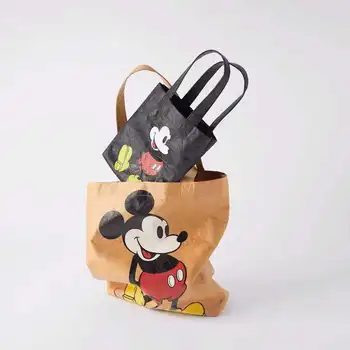 Disney Mickey mouse canves lady pečių maišą moterų rankinės Didelės talpos animacinių filmų pirkinių krepšys 90556
