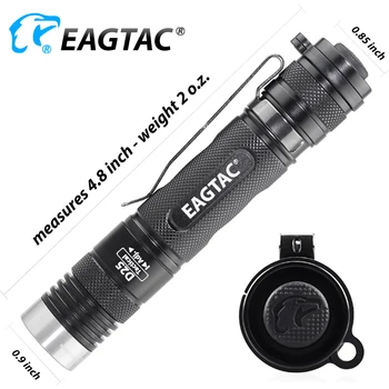 EAGTAC D25LC2 Taktinis LED Žibintuvėlis 1374 Liumenų 2xCR123A 18650 Baterija Fakelas Uodega Strobe Medžioklės, Žvejybos Šviesos 16333