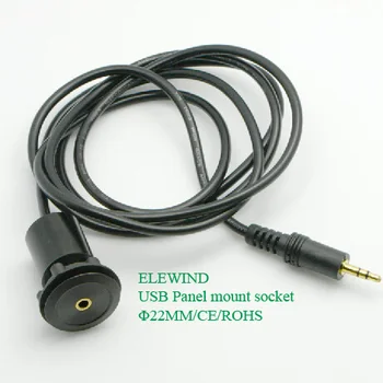ELEWIND audio 3.5 mm panel mount (150cm laidas)