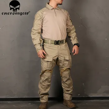 EMERSONGEAR Combat uniform Tactical Kelnes su antkeliais Mulitcam Marškinėliai KH CB FG WG JUODA G3 emerson Kelnes Karinės Armijos Medžioklė