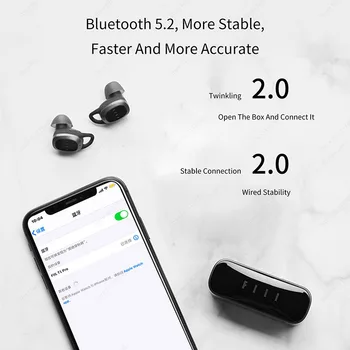 FIIl T1 Pro Automatinį Triukšmo Mažinimo Tiesa, Belaidžių Ausinių TWS Bluetooth 5.2 Ausinės Su Mikrofonu Už Xiaomi 