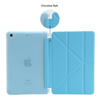 Flip Case for iPad Mini 5 Atveju, GOLP PU Odos Ultra Plonas+ Minkštos TPU Atgal Smart Cover 