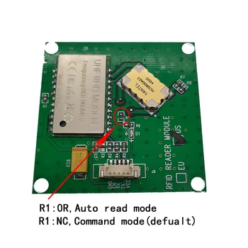 FONKAN samll dydis 50*50mm RFID Modulis su 3dBi Antena UHF RFID 902-928MHz All-in-one Moduliu, Aviečių Pi TTL232 sąsaja
