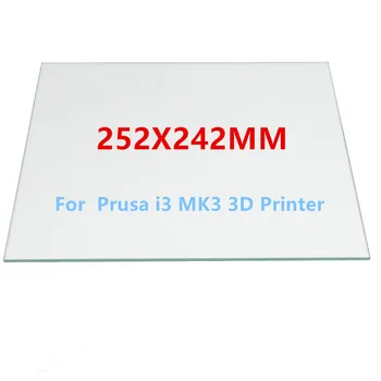 Funssor 252x242mm Borosilikatinio Stiklo Lova Prusa i3 MK3 3D Spausdintuvas 5450