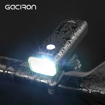 Gaciron Profesinės 800 liumenų Dviračių Žibintų 2500mAh USB Įkraunamas LED Žibintuvėlis atsparus Vandeniui MTB Kelių Dviratį Priekinis Žibintas