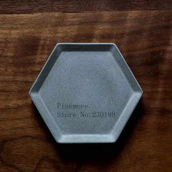 Geometrinis dizainas turas betono dėklas silikono formos kūrybos šešiakampis vaisių dėklas cemento plokštelės pelėsių 113510