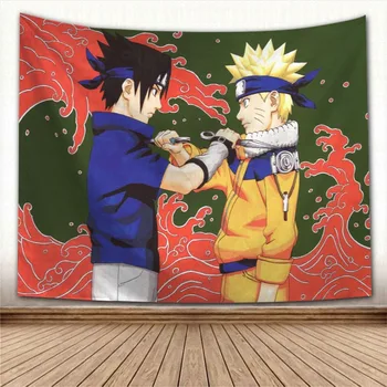 Gražus Naruto Anime Gobelenas Spalvinga Psichodelinio Dekoratyvinė Danga Sienos Audinio Gyvenimo Kambario, Miegamasis Kilimams, Priedai 5554