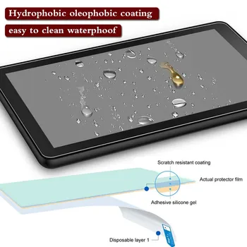 Grūdintojo Stiklo Plėvelė Huawei MediaPad T5 10 10.1 Colių Tablet HD Anti-pirštų atspaudų atsparumas Vandeniui Apsauginės Plėvelės
