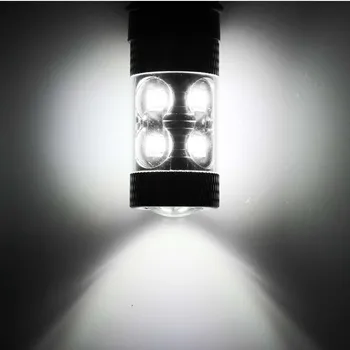 Gtinthebox 2vnt Baltos spalvos 10-SMD Žetonų CANbus Klaidų P13W LED Lemputės 2013-m. 