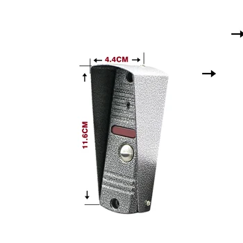 Homefong Vaizdo Durų Telefoną Privačių Namų durų skambutį Intercom Sistema, vaizdo Kameros Palieskite Mygtuką Įrašyti SD Kortelėje Judesio Aptikimo
