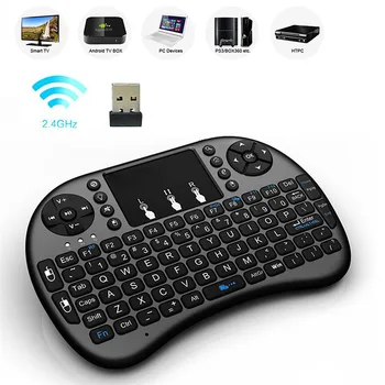 I8 ispanų kalba 2.4 GHz Wireless Keyboard Oro Pelės Teclado Nešiojamą Klaviatūra, skirta 