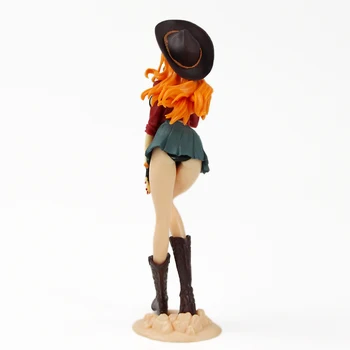 Japonija, Anime One Piece Kaubojaus Stiliaus Luffy Nami Roronoa Zoro Kaubojus Duomenys Žaislų, LOBIŲ KRUIZINIŲ 06 PVC Statula Kolekcijos Modeliai