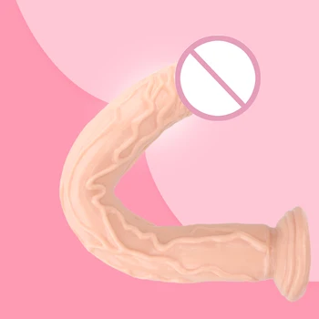 Jausmas Tikroviškas Dildo minkštas Skystu silikonu didelis Didelis Penis Su siurbtuko Sekso Žaislai Moteris Strapon Moterų Masturbacija