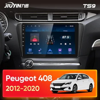 JIUYIN C Tipo Automobilio Radijo Multimedia Vaizdo Grotuvas, Navigacija, GPS Peugeot 408 2012 - 2020 M. 