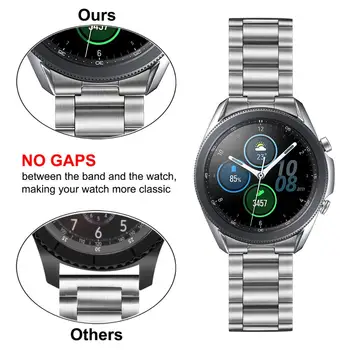 Jokių Spragų Kieto Nerūdijančio Plieno Watchband Samsung Galaxy Watch3 45mm Ranka Nuimti Dirželį, Greitas Išleisti Juosta Žiūrėti 3 Apyrankė 10940