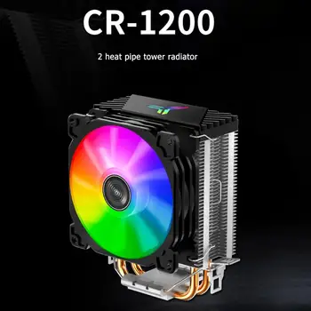 Jonsbo CR-1200 CPU Aušintuvo 2 Šilumos Vamzdžio Bokštas CPU Aušintuvo RGB 3Pin Aušinimo Ventiliatoriai Heatsink For Intel LGA 775 1150 1155 AMD AM2 AM3