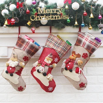 Kalėdinė Dekoracija Kalėdų Kojinės Papuošalai Pakabukas Maži Batai Vaikams, Naujų Metų Saldainių Maišą Dovanų Židinys Medžio Papuošalai
