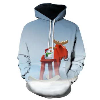 Kalėdų dovana temą vyrų hoodie vyrų 3D spausdinimo gobtuvu palaidinukė mados sniego gobtuvu megztinis drabužiai vaikams