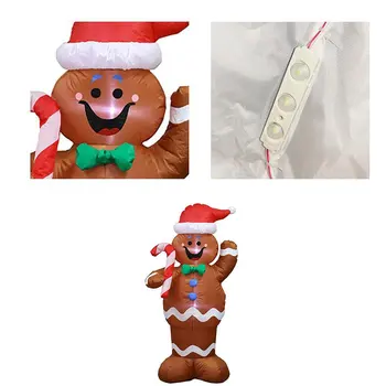 Kalėdų Rekvizitai, Pripučiami Žaislai, Meduoliai Su Imbiero Priedais Santa Claus Formos Pripučiamą Modelį Juokingas Spektaklis Rekvizitai