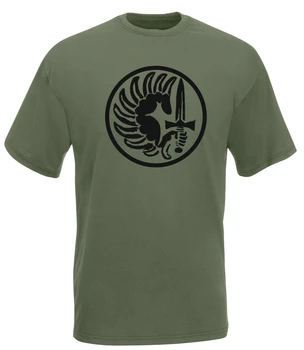 Karinės Antspaudas Užsienio Legiono vyriški trumpomis Rankovėmis Medvilnės marškinėlius Aukštos Kokybės