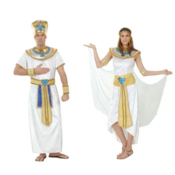 Karnavalas Egzotinių Egipto Faraono Kostiumai Helovinas Moterų Suaugusių Vyrų Naujųjų Metų Princesė Cosplay Maskuotis Šalis