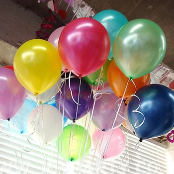 Karšto Pardavimo 100vnt 10Inch 1.5 g Gimtadieniu Vestuves Lateksiniai Balionai Spalvinga Šalies Oro Pripučiami Ballon Vaikai Balon Prekes