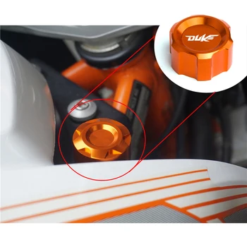 Karšto parduoti Motociklą CNC Aluminumn Orange Radiatorių Vandens Vamzdžio Dangtelis KTM DUKE 125 200 390 RC Aukštos kokybės