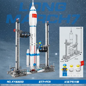 Kazi 4in1 Kosmoso Seriją Raketų Palydovo Mėnulio Rover Modelis Astronautas Duomenys 