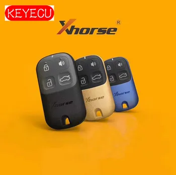 Keyecu 5 Vnt/daug XHORSE Spalvotų Universalus Nuotolinio Rakto Pakabuku 4 Mygtuką VVDI pagrindinė Priemonė VVDI2 (Versija anglų kalba)