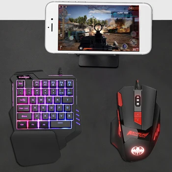 Klaviatūra, Pelė Combo Ergonomišką LED Backlight Žaidimų USB Laidinė Pelė, Klaviatūra Nustatyta Žaidėjus Nešiojamojo Kompiuterio Pelės Namų Gamer