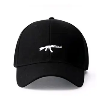 Korėjos versija Puolimą Pistoletas siuvinėjimo Beisbolo kepuraitę Lauko mados Skrybėlę, moteris, vyras, skrybėlės, kepurės hip-hop medvilnės skrybėlės 33773