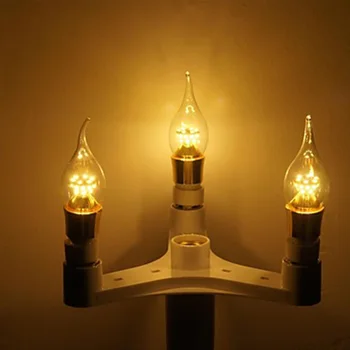 Kūrybinės 3 In 1 E27 Į E27 Pratęstas LED Lempos, Lemputės Lizdo Adapteris, Splitter Turėtojas fotostudija DA 94034